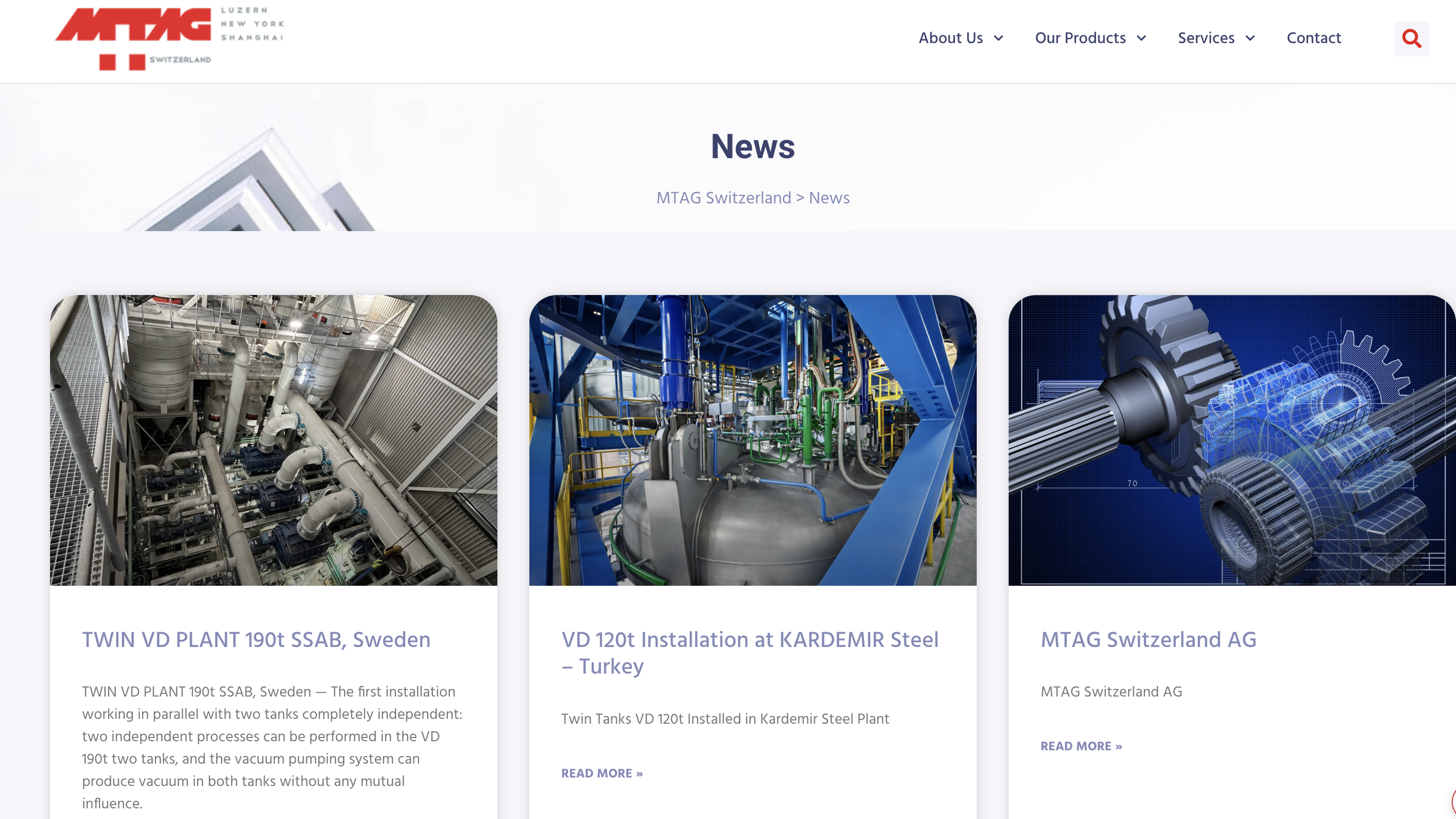 MTAG Switzerland — News page